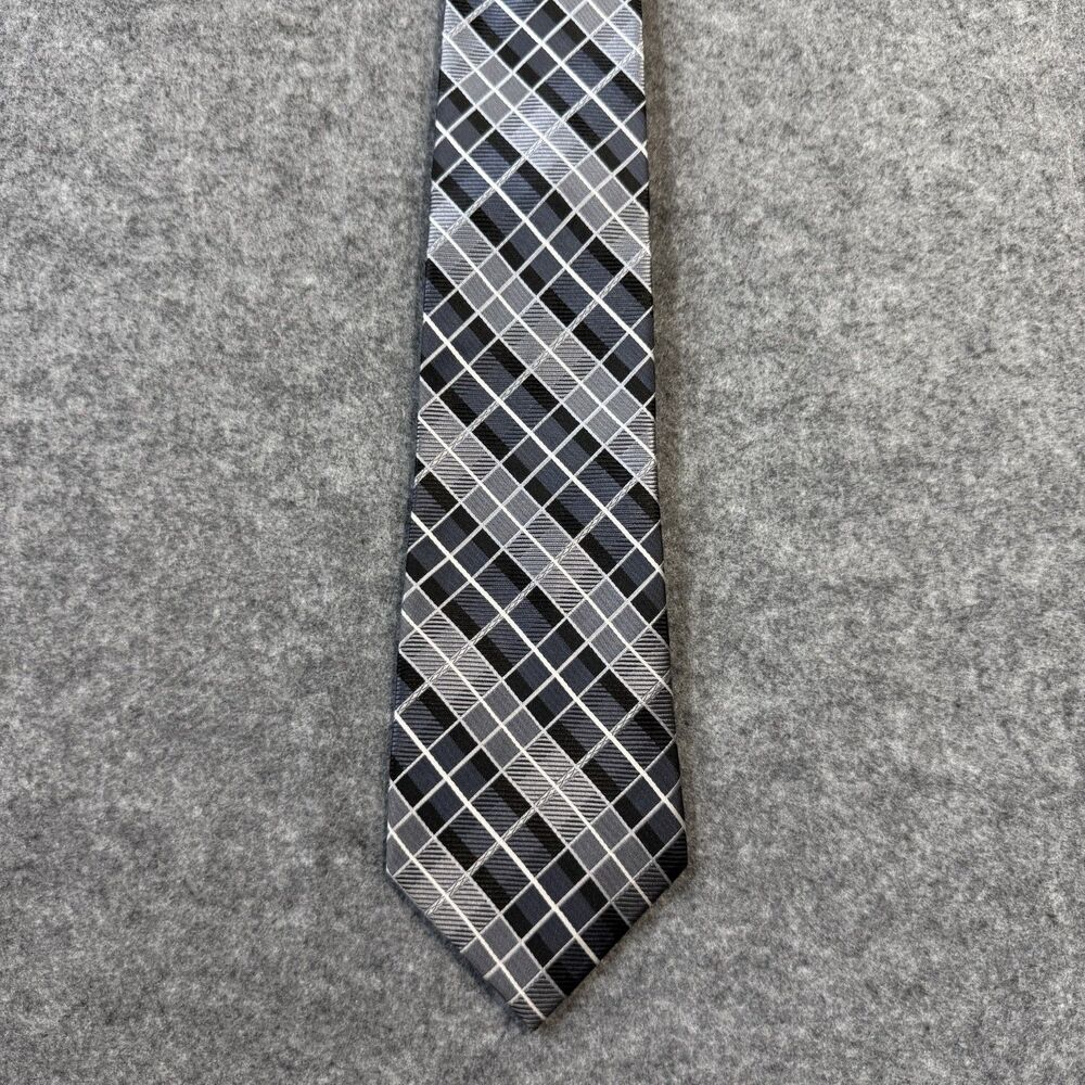 Roberto Lorenzo‎ Collection Mens Dress Tie Silver/Black Micro Fiber